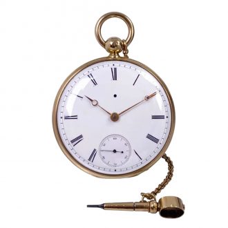 Important French 18K gold open faced chronometer Circa 1845