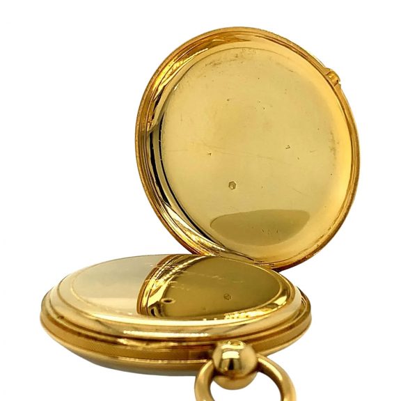 Important French 18K gold open faced chronometer Circa 1845 Important French 18K gold open faced chronometer Circa 1845
