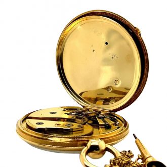 Important French 18K gold open faced chronometer Circa 1845