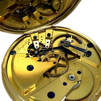 Important French 18K gold open faced chronometer Circa 1845