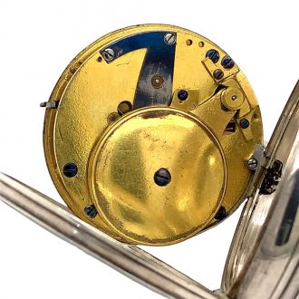 Very rare Swiss silver watch with automatic winding Circa 1850