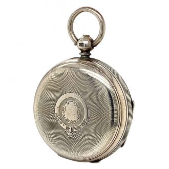 English silver open faced cylinder pocket watch Circa 1850
