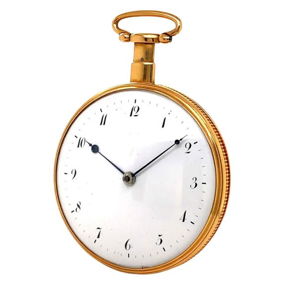 Elegant Swiss rose gold quarter repeating cylinder watch Circa 1810 Elegant Swiss rose gold quarter repeating cylinder watch Circa 1810