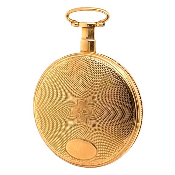 Elegant Swiss rose gold quarter repeating cylinder watch Circa 1810