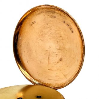 Elegant Swiss rose gold quarter repeating cylinder watch Circa 1810