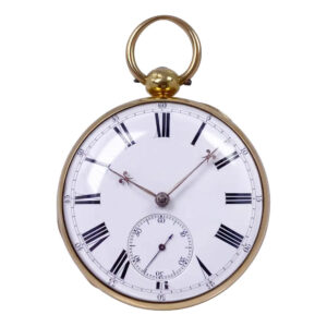 English 18K gold open faced lever chronometer Circa 1903