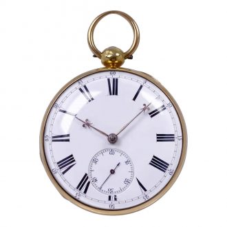English 18K gold open faced lever chronometer Circa 1903