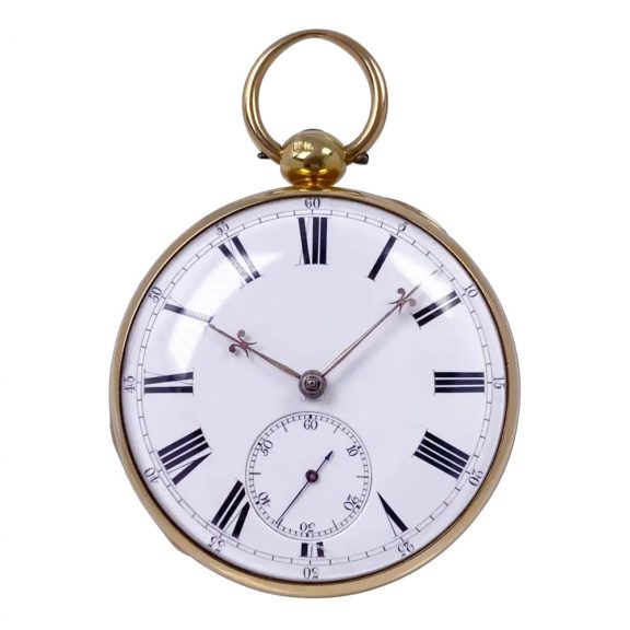 English 18K gold open faced lever chronometer Circa 1903
