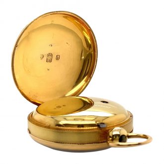 English 18K gold open faced lever chronometer Circa 1903