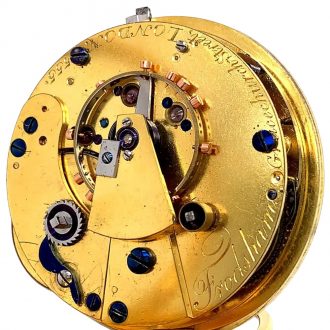English 18K gold open faced lever chronometer Circa 1903