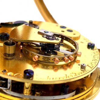 English 18K gold open faced lever chronometer Circa 1903