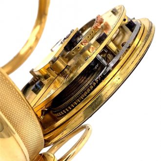 English 18K gold open faced lever chronometer Circa 1903