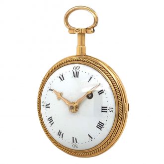 French gold and enamel verge pocket watch with chatelaine Circa 1775 French gold and enamel verge pocket watch with chatelaine Circa 1775