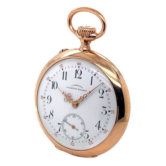German 14K gold open faced lever pocket watch Circa 1901 German 14K gold open faced lever pocket watch Circa 1901