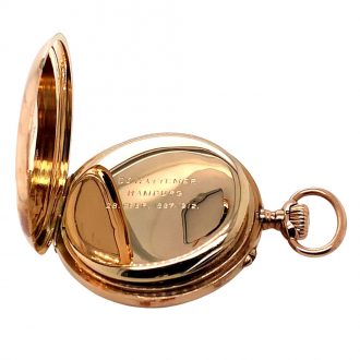 German 14K gold open faced lever pocket watch Circa 1901