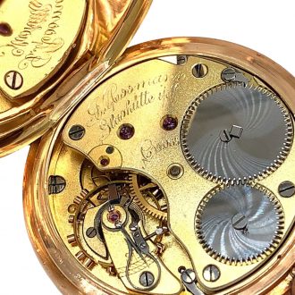 German 14K gold open faced lever pocket watch Circa 1901