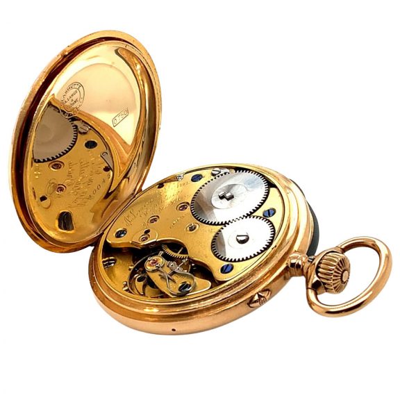German rose gold open faced lever pocket watch Circa 1897 German rose gold open faced lever pocket watch Circa 1897