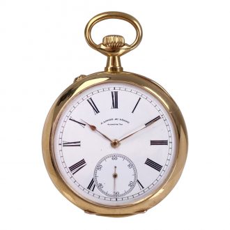 German gold open faced quality 1A lever pocket watch Circa 1908