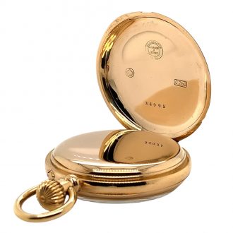 German rose gold open faced quality 1A lever watch Circa 1896