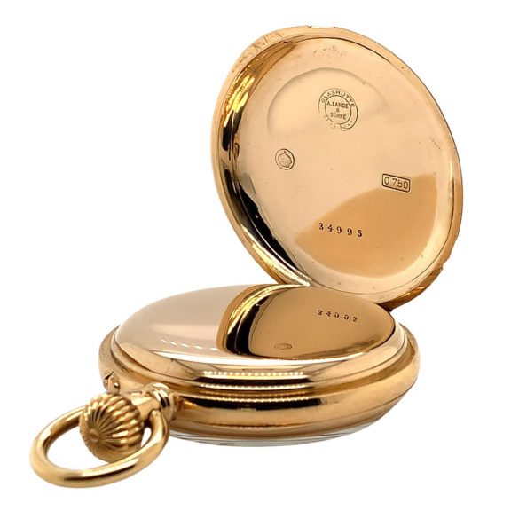 German rose gold open faced quality 1A lever watch Circa 1896 German rose gold open faced quality 1A lever watch Circa 1896