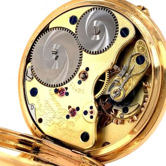 German rose gold open faced quality 1A lever watch Circa 1896