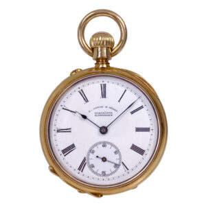 German 18K gold open faced lever ladies' watch Circa 1882