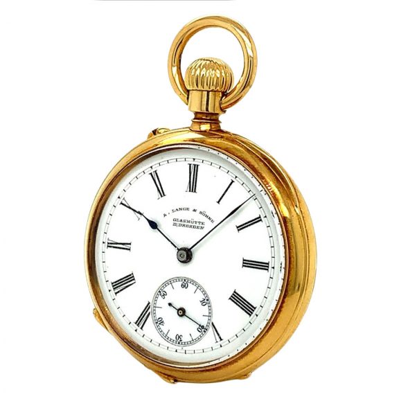 German 18K gold open faced lever ladies' watch Circa 1882 German 18K gold open faced lever ladies' watch Circa 1882