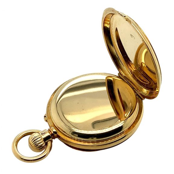German 18K gold open faced lever ladies' watch Circa 1882 German 18K gold open faced lever ladies' watch Circa 1882