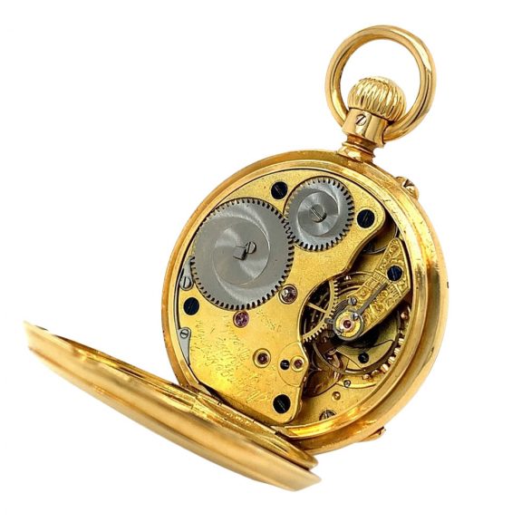 German 18K gold open faced lever ladies' watch Circa 1882 German 18K gold open faced lever ladies' watch Circa 1882