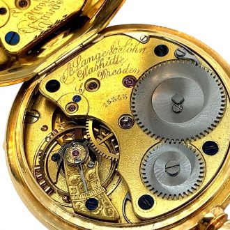 German 18K gold open faced lever ladies' watch Circa 1882