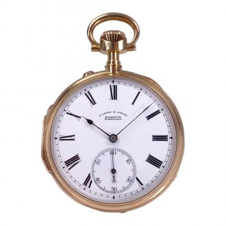 Very fine German 18 carat rose gold quality 1A lever watch Circa 1880