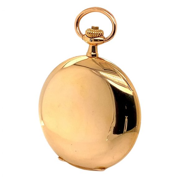 Flat German rose gold hunting cased lever watch Circa 1910 Flat German rose gold hunting cased lever watch Circa 1910