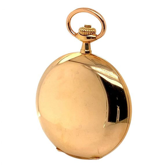 Flat German rose gold hunting cased lever watch Circa 1910 Flat German rose gold hunting cased lever watch Circa 1910