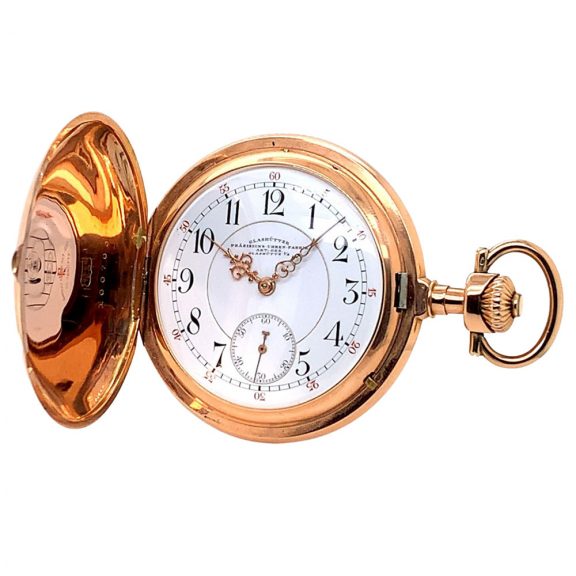 German 14K rose gold hunting cased lever pocket watch Circa 1906 German 14K rose gold hunting cased lever pocket watch Circa 1906