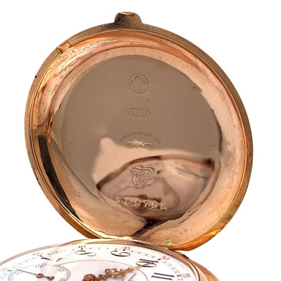 German 14K rose gold hunting cased lever pocket watch Circa 1906 German 14K rose gold hunting cased lever pocket watch Circa 1906