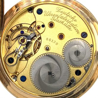 German 14K gold hunting cased lever pocket watch Circa 1926