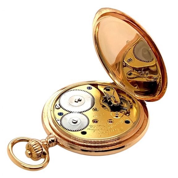 German 14K rose gold hunting cased lever pocket watch Circa 1902 German 14K rose gold hunting cased lever pocket watch Circa 1902
