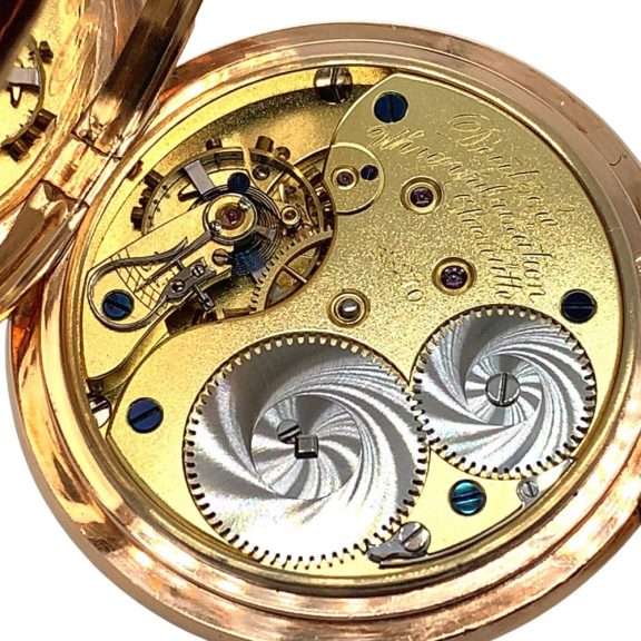 German 14K rose gold hunting cased lever pocket watch Circa 1902 German 14K rose gold hunting cased lever pocket watch Circa 1902