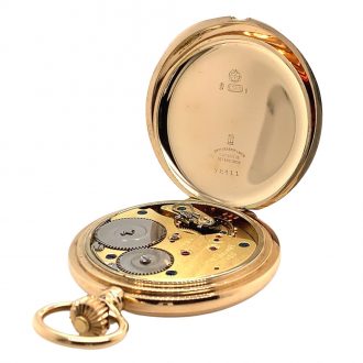 German 14K rose gold hunting cased lever watch Circa 1910