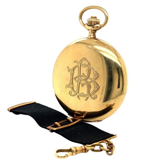 German 14K gold hunting cased lever pocket watch Circa 1912 German 14K gold hunting cased lever pocket watch Circa 1912
