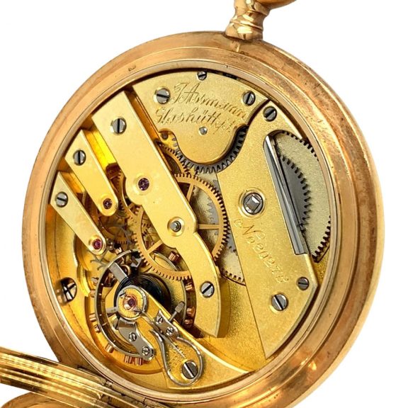 German 14K gold hunting cased lever pocket watch Circa 1912 German 14K gold hunting cased lever pocket watch Circa 1912