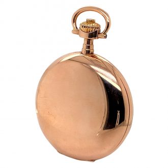 German 14K rose gold hunting cased lever watch Circa 1908