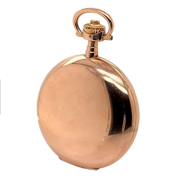 German 14K rose gold hunting cased lever watch Circa 1908 German 14K rose gold hunting cased lever watch Circa 1908