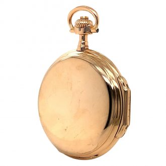 German 14K rose gold hunting cased lever watch Circa 1900