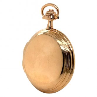 German 14K rose gold hunting cased lever watch Circa 1900