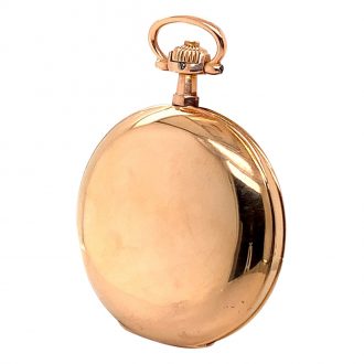 German 14K rose gold hunting cased lever watch Circa 1903