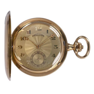 German 14K gold hunting cased lever pocket watch Circa 1928