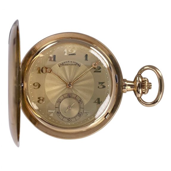 German 14K gold hunting cased lever pocket watch Circa 1928 German 14K gold hunting cased lever pocket watch Circa 1928