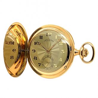 German 14K gold hunting cased lever pocket watch Circa 1928 German 14K gold hunting cased lever pocket watch Circa 1928