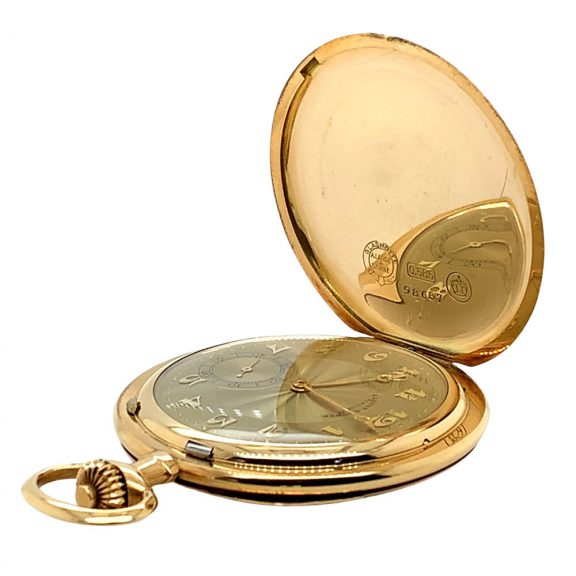 German 14K gold hunting cased lever pocket watch Circa 1928 German 14K gold hunting cased lever pocket watch Circa 1928